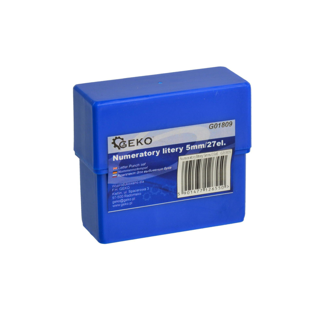 Zestaw numeratorów litery 5 mm GEKO - G01809 - GEKO - 4