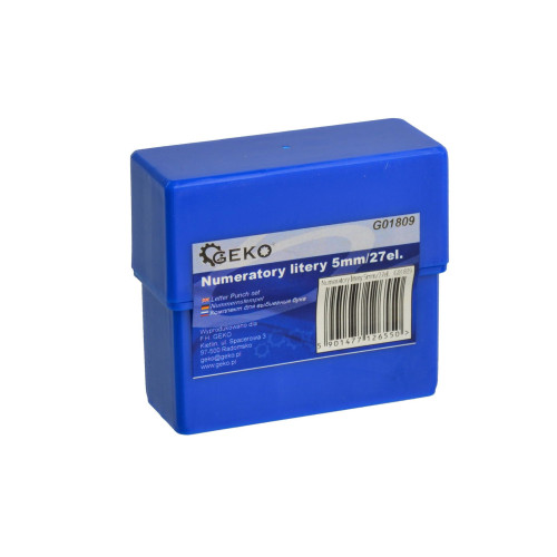 Zestaw numeratorów litery 5 mm GEKO - G01809 - GEKO - 4