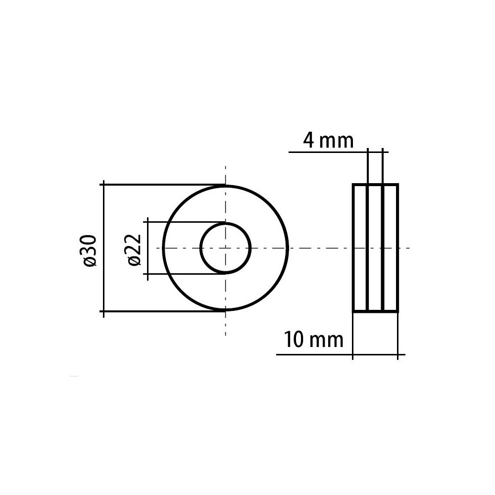 Rolka podajnika MIG 2RA 1,0-1,2U ALU 22/30/10 mm / FIXWELD - RN01A1012AL - FIXWELD - 2
