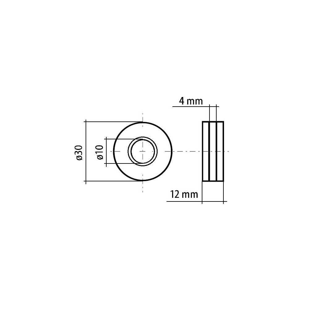 Rolka podajnika MIG 4RN 1,0-1,2U ALU 10/30/12 mm / FIXWELD - RN02N1012AL - FIXWELD - 2