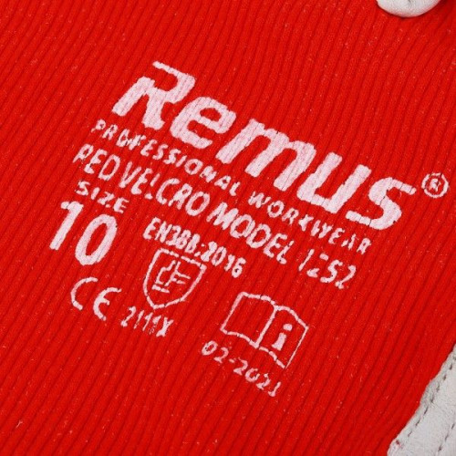 Skórzane rękawice robocze Remus Velcro Red / para / FIXWELD - remus_velcro_r-G - FIXWELD - 2