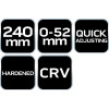 Klucz do rur 240 mm, zakres 0-52 mm szybko nastawne Neo Tools - 02-435 - NEO Tools - 11