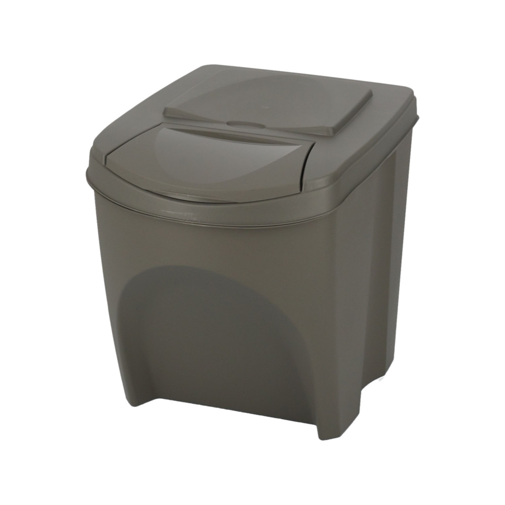 Kosze do segregacji śmieci Sortibox 4x25 l szare - zestaw - IKWB25S4-405U - Prosperplast - 6