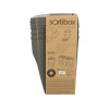 Kosze do segregacji śmieci Sortibox 3x35 l szare - zestaw - IKWB35S3-405U - Prosperplast - 11