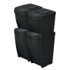 Kosze do segregacji śmieci Sortibox 2x25 l + 2x35 l antracytowe - zestaw - IKWBMS4-S433 - Prosperplast - 2