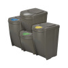 Kosze do segregacji śmieci Sortibox 2x25 l + 2x35 l szare - zestaw - IKWBMS4-405U - Prosperplast - 1