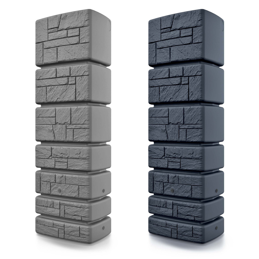 Zbiornik na wodę deszczową Prosperplast Tower Stone 350 l smooth gray - IDTST350-429U - Prosperplast - 2