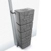 Zbiornik na wodę deszczową Prosperplast Tower Stone 350 l smooth gray - IDTST350-429U - Prosperplast - 3