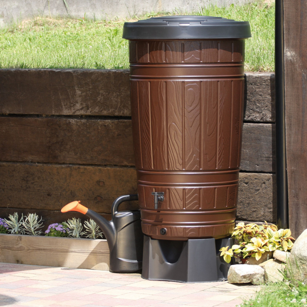 Zbiornik na wodę deszczową Prosperplast Woodcan 265 l brąz - IDWO265-R222 - Prosperplast - 2