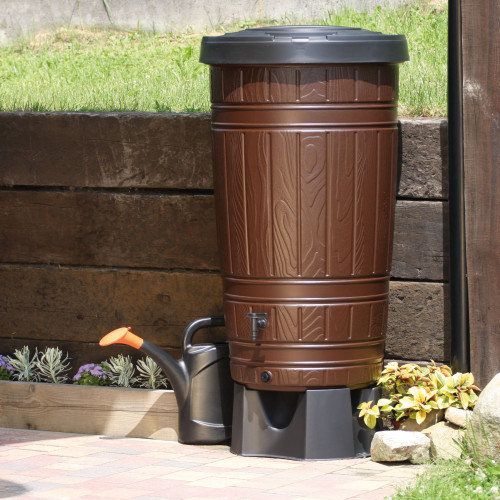 Zbiornik na wodę deszczową Prosperplast Woodcan 265 l brąz - IDWO265-R222 - Prosperplast - 2