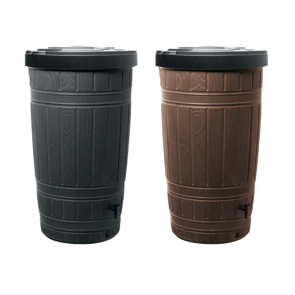 Zbiornik na wodę deszczową Prosperplast Woodcan 265 l brąz - IDWO265-R222 - Prosperplast - 3