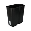 Kosz na śmieci Keden Compacta Q DUO 45 l czarny / jasny brąz - NDAB45-WG5C/S411 - Keden - 5