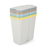 Kosz na śmieci Keden Compacta Q DUO 45 l popielaty / jasny żółty - NDAB45-1215C/427C - Keden - 2