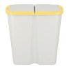 Kosz na śmieci Keden Compacta Q DUO 45 l popielaty / jasny żółty - NDAB45-1215C/427C - Keden - 3