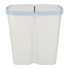 Kosz na śmieci Keden Compacta Q DUO 45 l popielaty / jasny niebieski - NDAB45-2717C/427C - Keden - 3