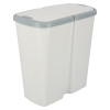 Kosz na śmieci Keden Compacta Q DUO 45 l popielaty / smooth gray - NDAB45-429U/427C - Keden - 1