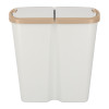 Kosz na śmieci Keden Compacta Q DUO 45 l popielaty / jasny brąz - NDAB45-WG5C/427C - Keden - 3