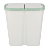 Kosz na śmieci Keden Compacta Q DUO 45 l popielaty / jasny zielony - NDAB45-5575C/427C - Keden - 3
