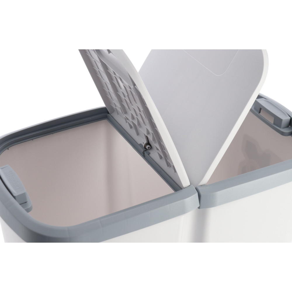 Kosz na śmieci Keden Compacta Q DUO 45 l czarny / jasny żółty - NDAB45-1215C/S411 - Keden - 8