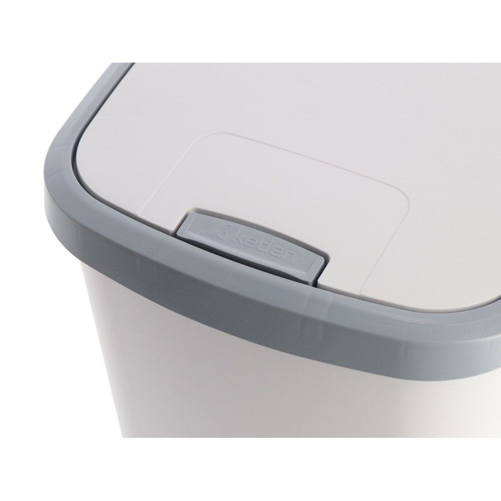 Kosz na śmieci Keden Compacta Q DUO 45 l czarny / smooth gray - NDAB45-429U/S411 - Keden - 6
