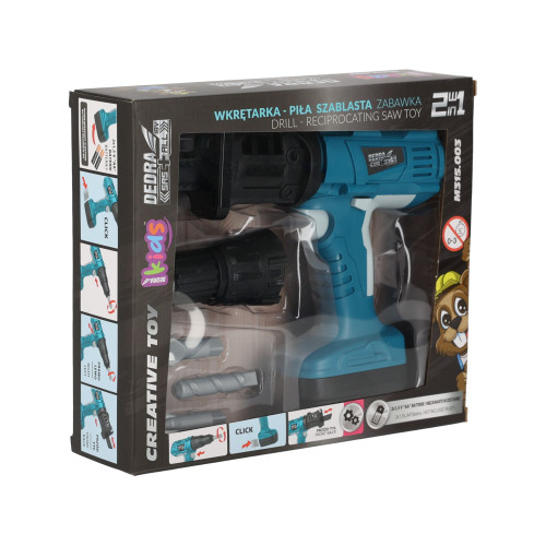 Zabawka wkrętarka-piła szablasta Dedra - M315.003 - Dedra - 2