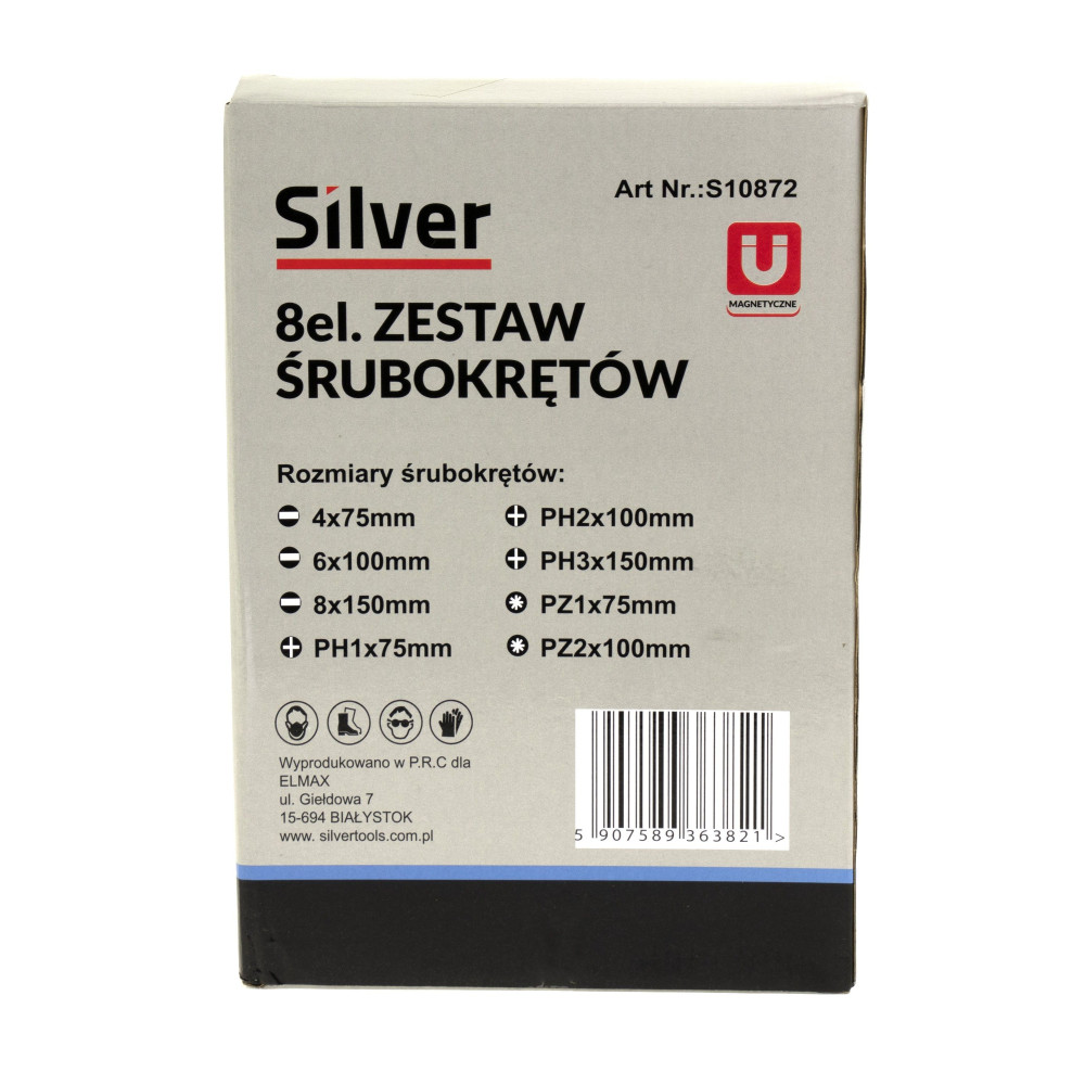 Zestaw wkrętaków Silver 8 el. S10872 - S10872 - Silver - 2