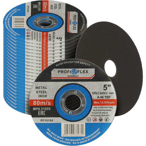 Zestaw 25x tarcza do cięcia Profi-Flex 125 x 1,2 x 22 - PF10186_px25 - Profi-Flex - 1
