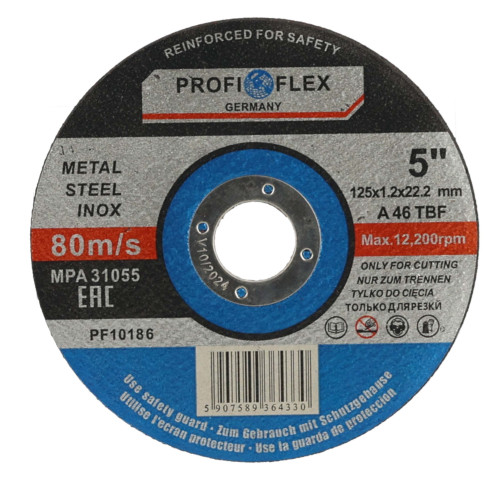 Zestaw 25x tarcza do cięcia Profi-Flex 125 x 1,2 x 22 - PF10186_px25 - Profi-Flex - 3