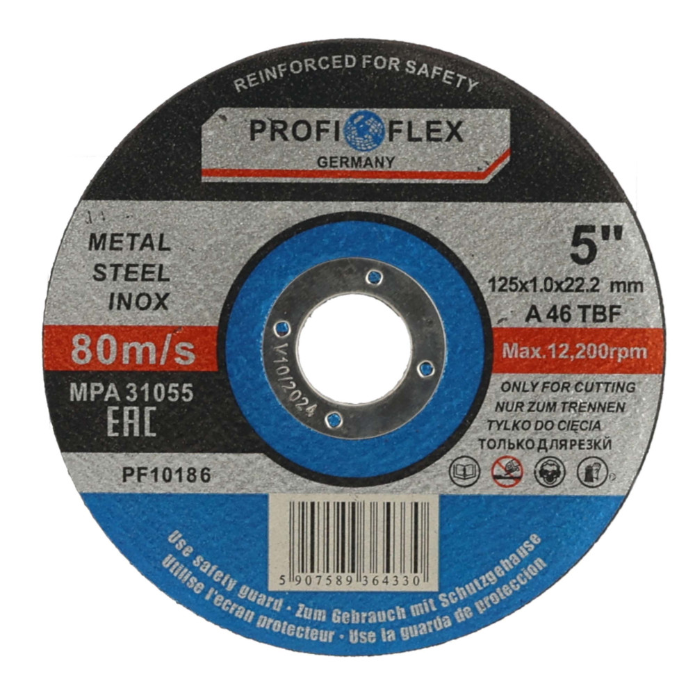 Zestaw 100x tarcza do cięcia Profi-Flex 125 x 1,0 x 22 - PF10185_px100 - Profi-Flex - 3