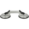 Przyssawka aluminiowa do szyb 2x115 mm Silver - S11760 - Silver - 3