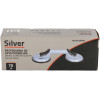Przyssawka aluminiowa do szyb 2x115 mm Silver - S11760 - Silver - 10