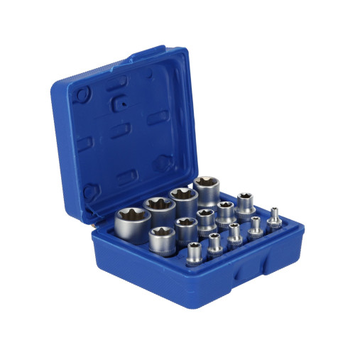 Zestaw kluczy nasadowych Torx 14 el. Silver - S10628 - Silver - 2