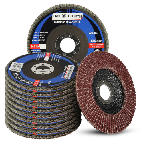 Zestaw 10x tarcza listkowa lamelka Profi-Flex 125 mm P60 - PF10072_px10 - Profi-Flex - 1