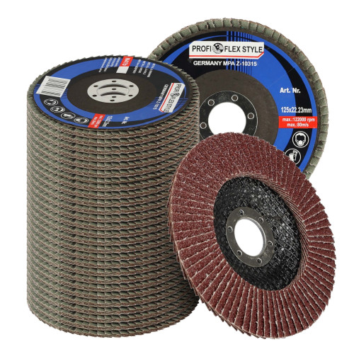 Zestaw 25x tarcza listkowa lamelka Profi-Flex 125 mm P80 - PF10073_px25 - Profi-Flex - 1