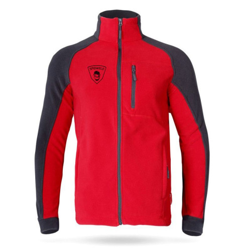 Bluza polarowa czerwono-szara SPIDWELD Classic - spid_polar_cze_sza - Spidweld - 1 2