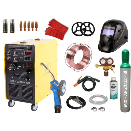 Spawarka Magnum MIG 380 W MMA IGBT - zestaw - U MI 380 WIGB-G - Magnum - 1