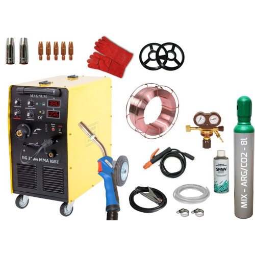 Spawarka Magnum MIG 380 W MMA IGBT - zestaw - U MI 380 WIGB-G - Magnum - 2