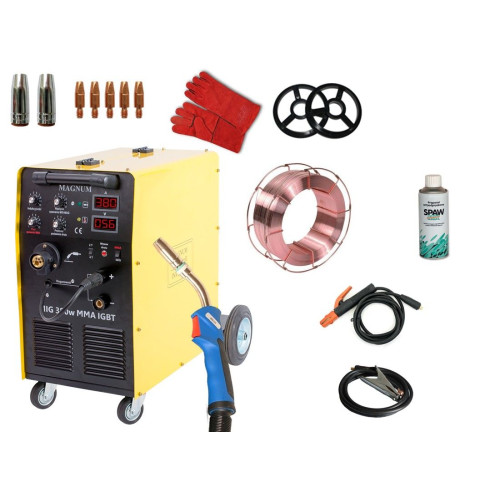 Spawarka Magnum MIG 380 W MMA IGBT - zestaw - U MI 380 WIGB-G - Magnum - 3