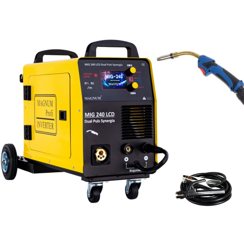 Spawarka Magnum MIG 240 LCD Dual Puls Synergia - zestaw - U MI 240 DP LCD-G - Magnum - 7