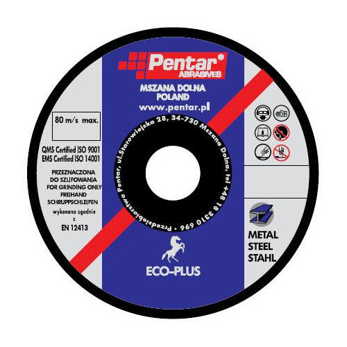 Tarcza do szlifowania Pentar Eco-Plus A30S8BF 27 – 125 x 6,0 x 22 - 110127050 - Pentar - 1