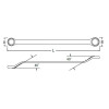 Klucz oczkowy gięty dwustronny 23 x 26 mm SATA 42210 - GL42210 - SATA - 2