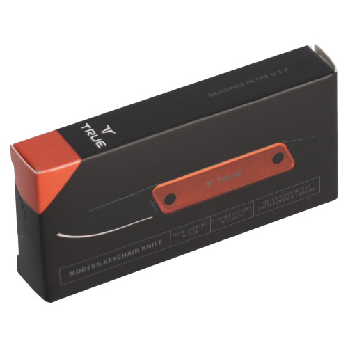 Mini nóż pomarańczowy w giftboxie TRUE - TU7061 - True Utility - 2