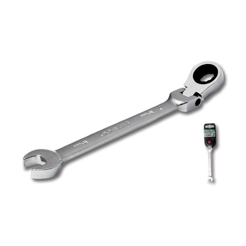 Klucz płasko-oczkowy z grzechotką i przegubem 15 mm Stalco - S-56215 - Stalco - 1