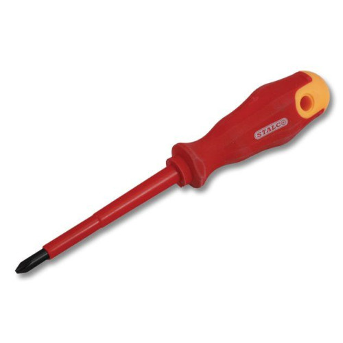 Wkrętak elektrotechniczny VDE krzyżowy PH0x60 mm Stalco - S-12210 - Stalco - 1