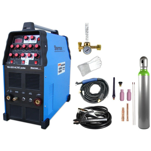 Spawarka Sherman TIG 320 AC/DC Pulse - zestaw - SINW-TIG320ACDCP-G - Sherman - 3