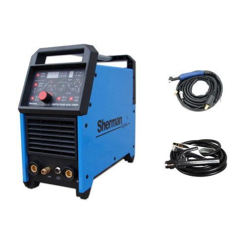 Spawarka Sherman DIGITIG 200GD Pulse AC/DC - zestaw - SDIGITIGPACDC200GD-G - Sherman - 4
