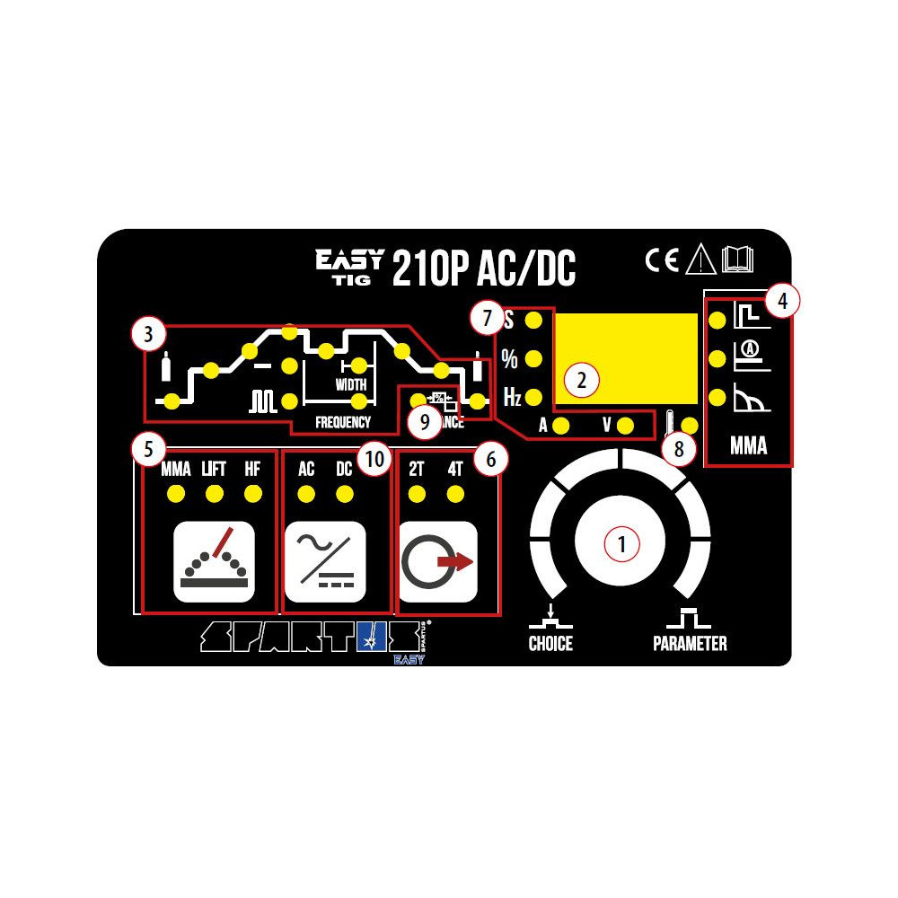 Spawarka Spartus EasyTIG 210P AC/DC - zestaw - EASYTIG210PACDC-G - Spartus - 11