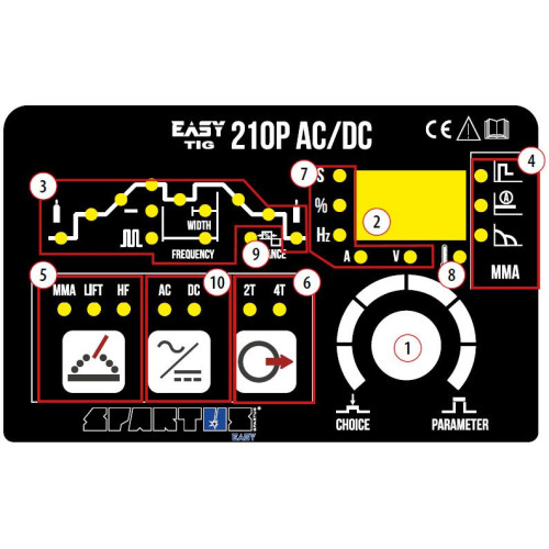 Spawarka Spartus EasyTIG 210P AC/DC - zestaw - EASYTIG210PACDC-G - Spartus - 11