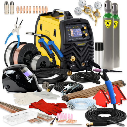 Spawarka Magnum MIG 222 Dual Puls Synergia LCD - zestaw - U MI 222 DP LCD-G - Magnum - 7