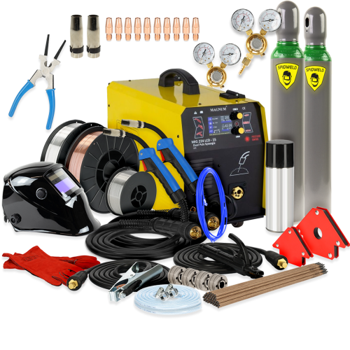 Spawarka Magnum MIG 224/15 LCD Dual Puls Synergia v2 - zestaw - U MI 224 LC15P-G - Magnum - 2